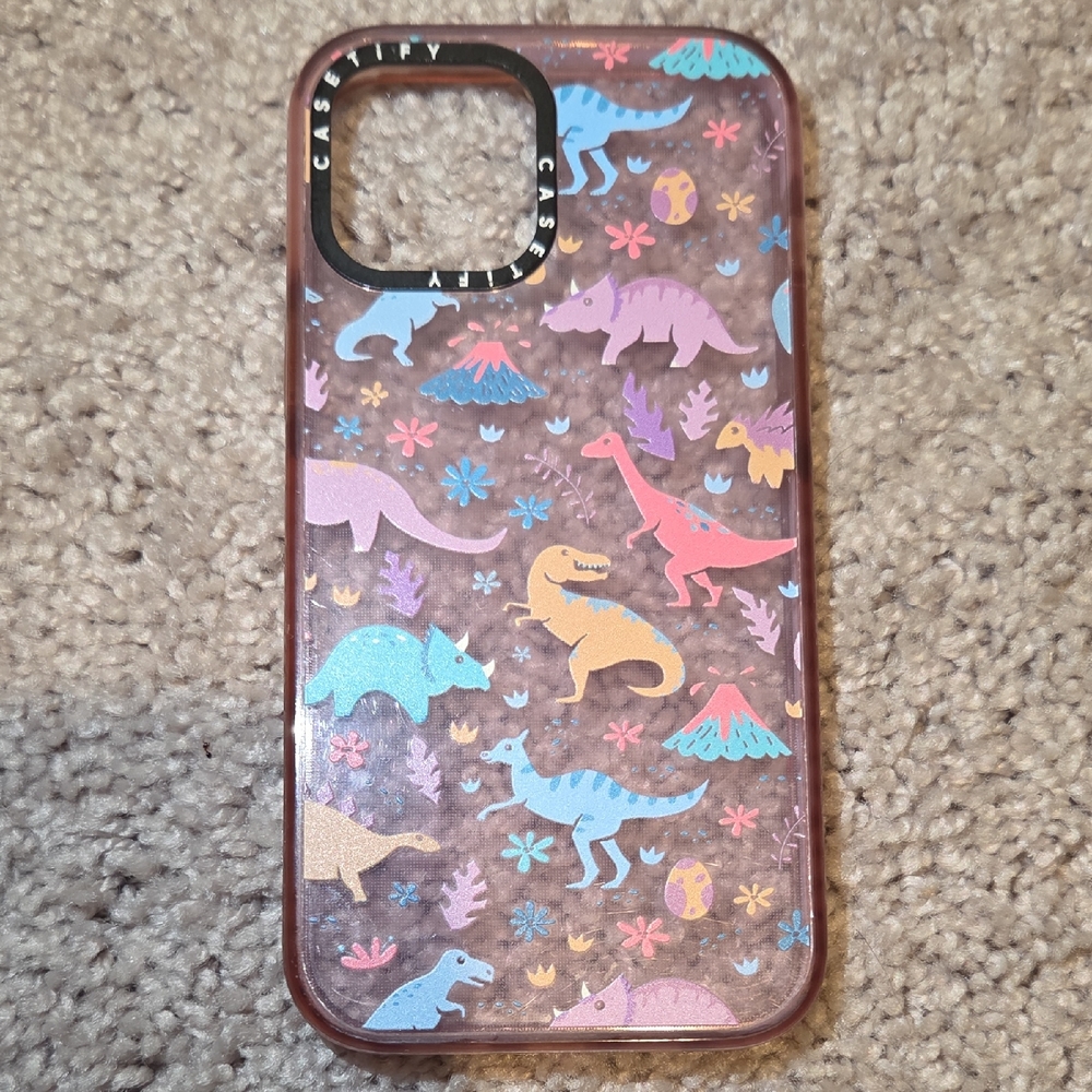 Casetify Colorful Dinosaur Phone Case